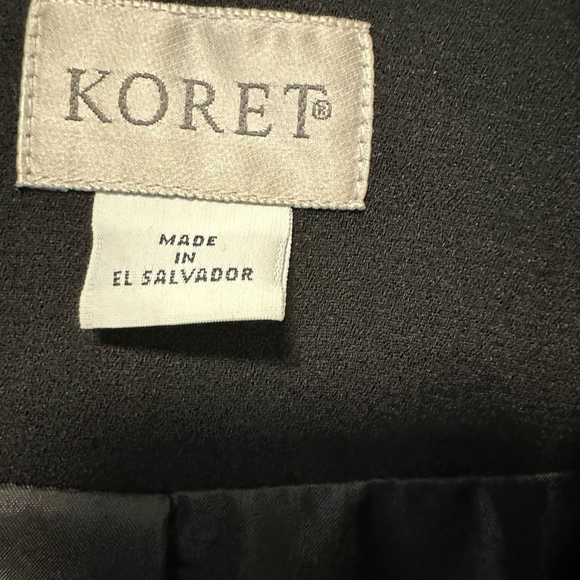 Women's Koret Vintage Style Blazer Size 20W Black Polyester Plus Size - Picture 5 of 10